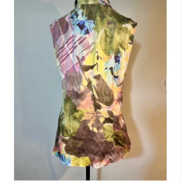 Christian Dior vintage silk sleeveless button up from FW ‘01 by John Galliano. - Picture 9 of 9